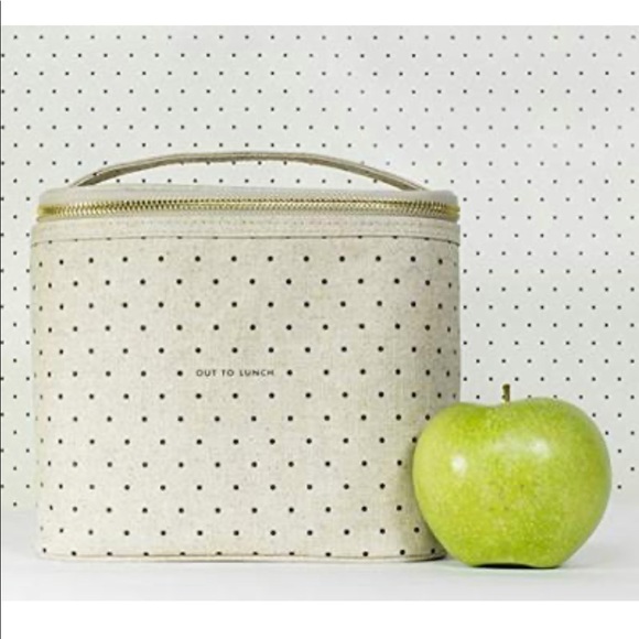 Kate Spade On The Go Polka Dot Lunch Box Tote NWT - Picture 3 of 6